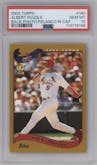 Albert Pujols  from the 2002 Topps set featuring a Variation parallel graded by PSA and given an overall grade of 10.