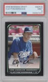 Clayton Kershaw from the 2008 Bowman Draft Picks & Prospects set graded by PSA and given an overall grade of 9.