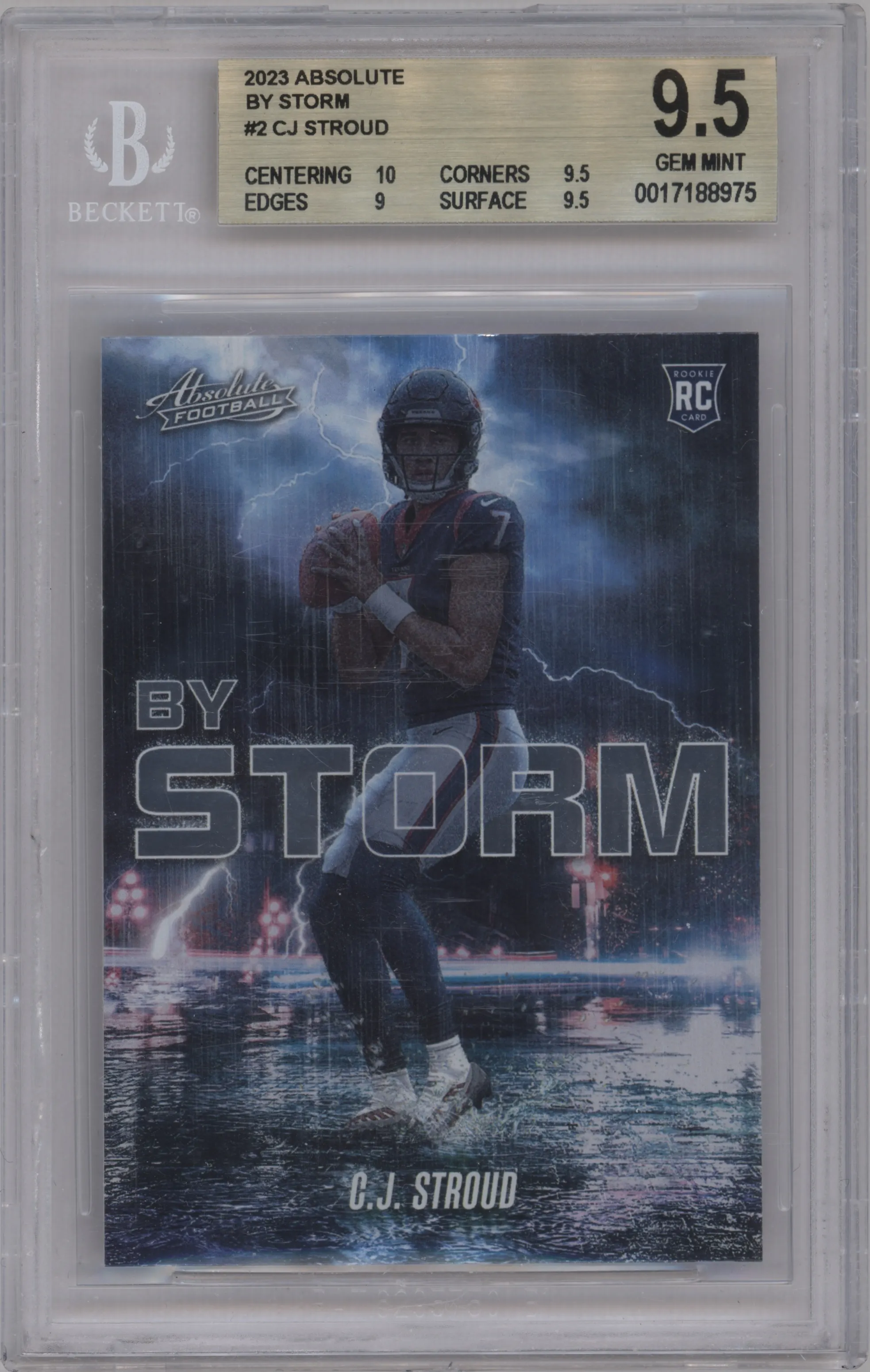 2023 Panini Absolute By Storm C.J. Stroud BGS 9.5