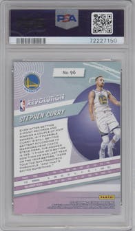 Stephen Curry from the 2018-19 Panini Revolution  set graded by PSA and given an overall grade of 10.