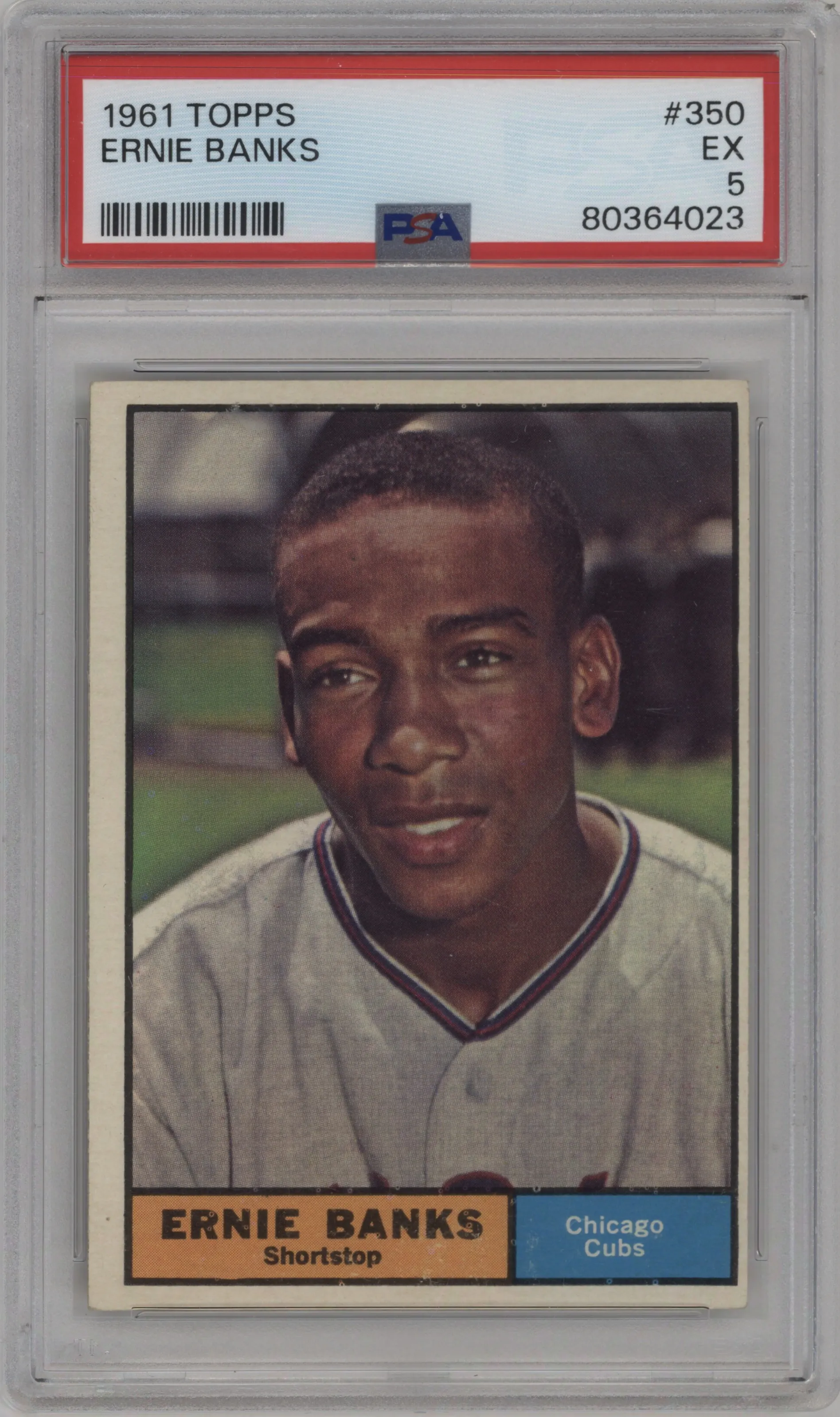 1961 Topps Ernie Banks PSA 5