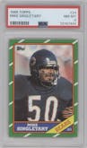  Mike Singletary from the 1986 Topps set graded by PSA and given an overall grade of 8.