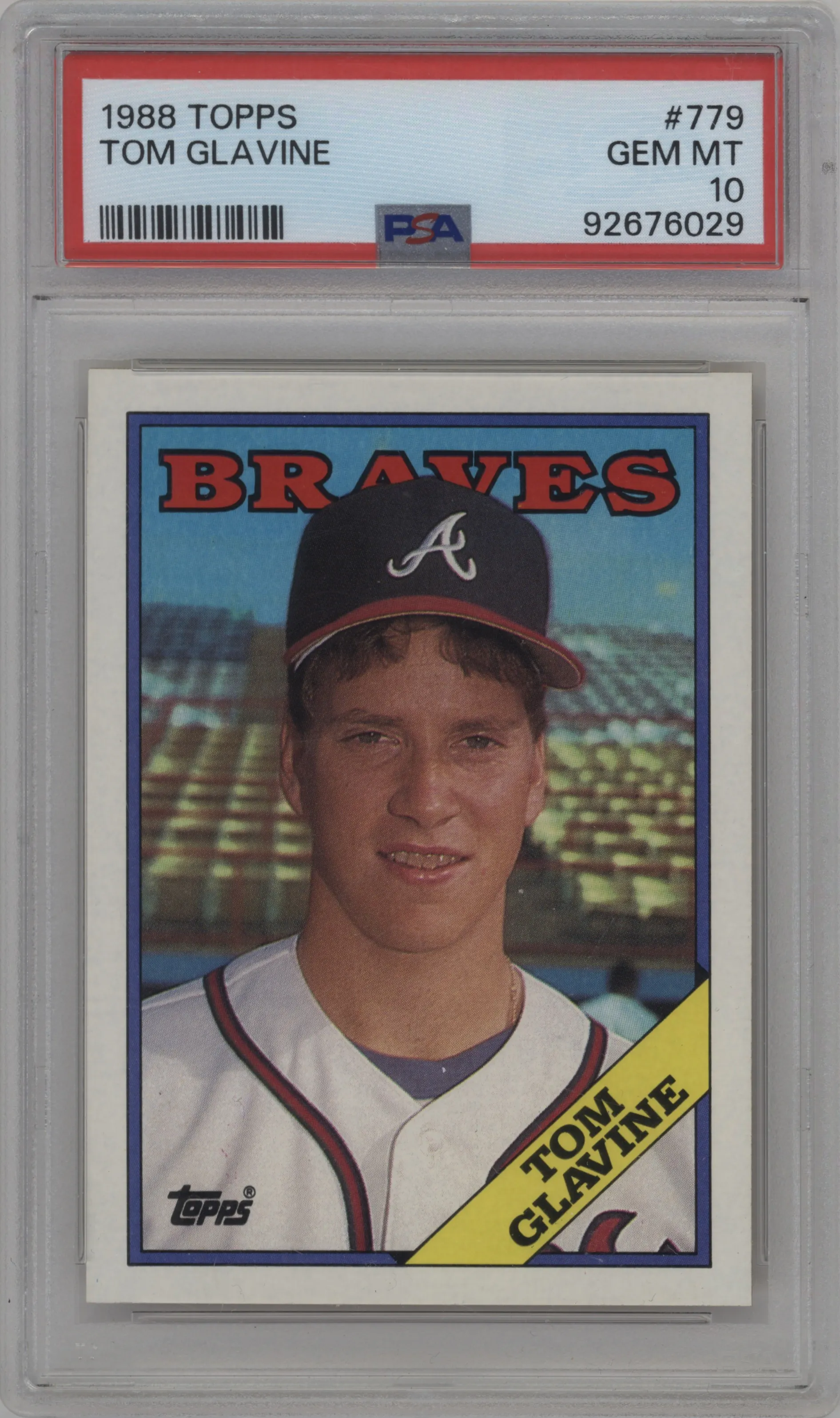 1988 Topps Tom Glavine #779 PSA 10