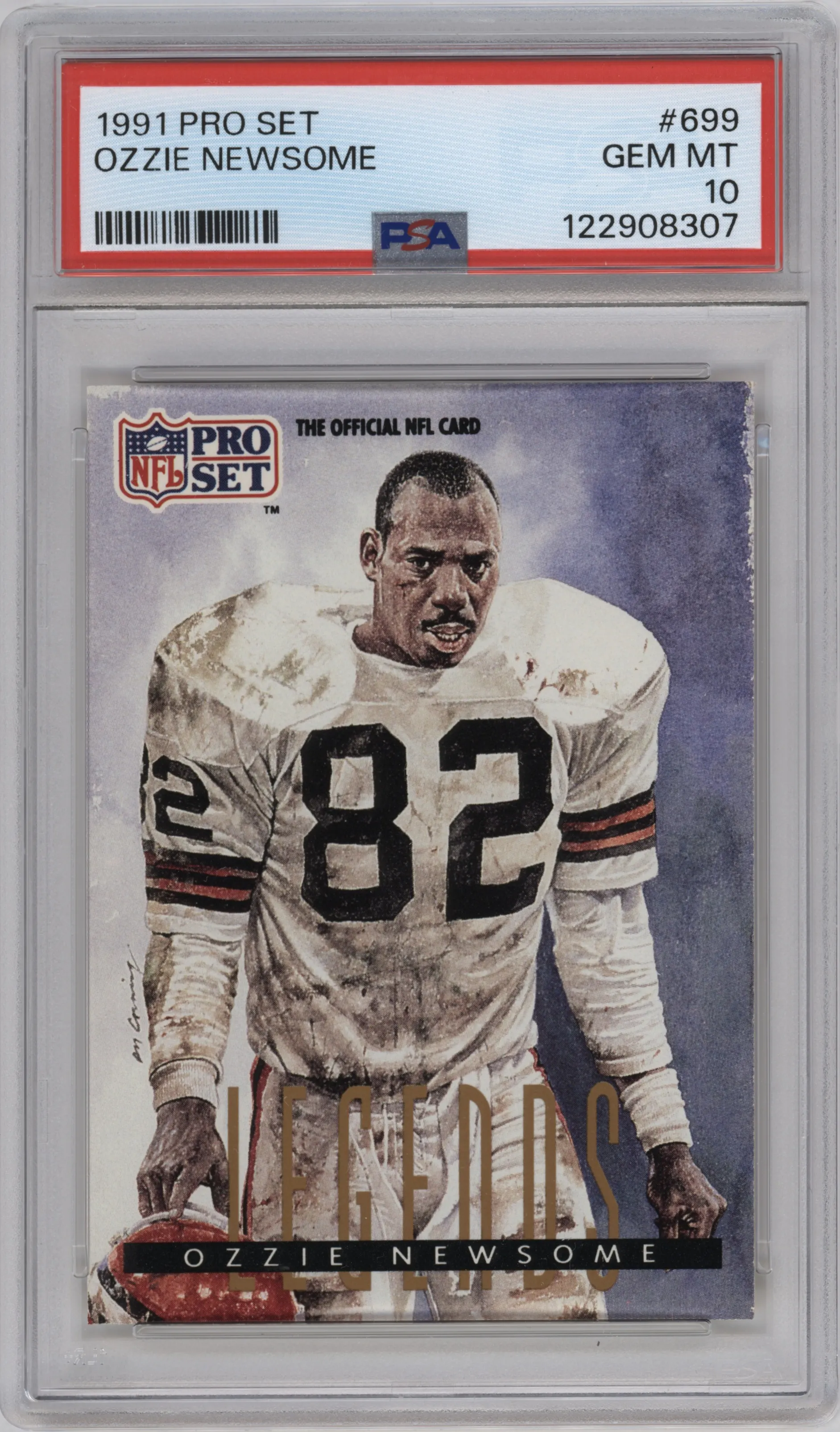 1991 Pro Set Ozzie Newsome PSA 10