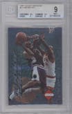 Kobe Bryant from the 1996 Collector's Edge Rookie Rage set graded by Beckett and given an overall grade of 9.