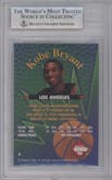 Kobe Bryant from the 1996 Collector's Edge Rookie Rage set graded by Beckett and given an overall grade of 9.