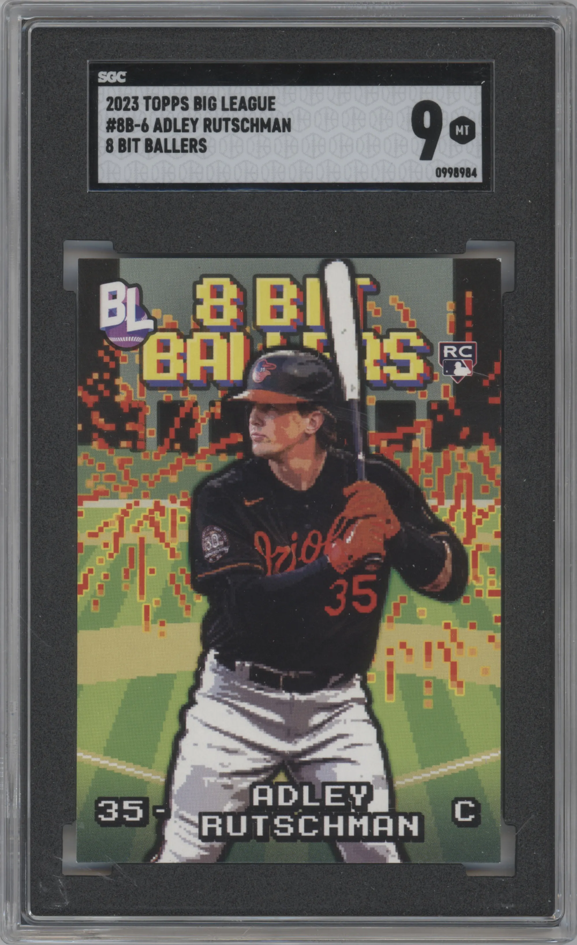 2023 Topps Big League 8-Bit Ballers Adley Rutschman #8B-6 SGC 9