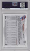 Bryce Harper from the 2021 Topps Series 1 set graded by PSA and given an overall grade of 9.