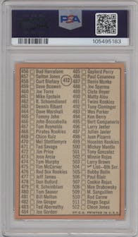Mickey Mantle from the 1969 Topps set graded by PSA and given an overall grade of 5.