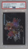Tom Brady from the 2020 Panini Obsidian set graded by PSA and given an overall grade of 10.