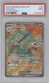 Golem ex from the 2023 Pokemon SV set graded by PSA and given an overall grade of 9.