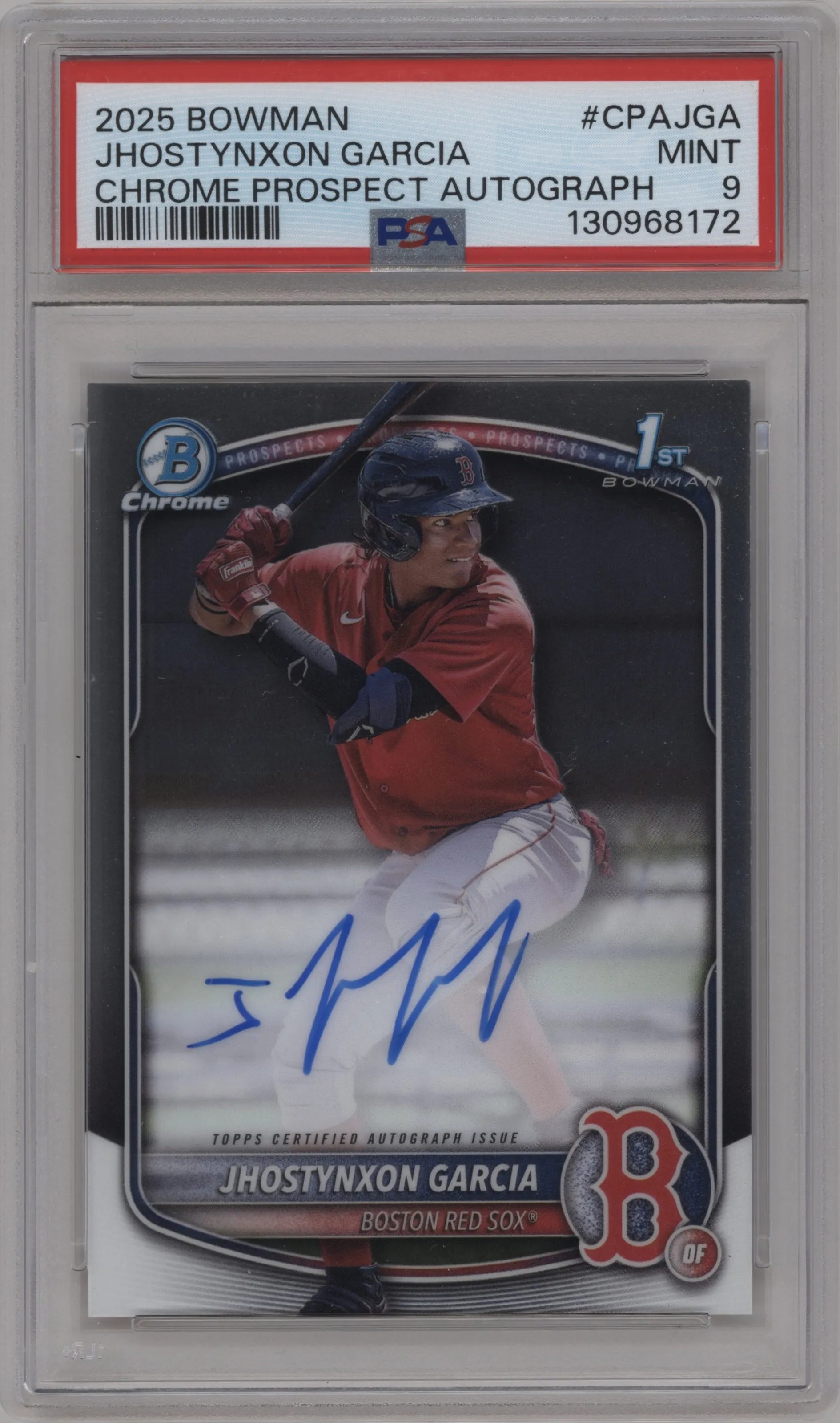 2025 Bowman Chr.Pros.AU Jhostynxon Garcia PSA 9