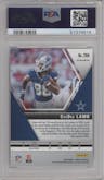 CeeDee Lamb from the 2020 Panini Mosaic set featuring a Pink Camo parallel graded by PSA and given an overall grade of 9.