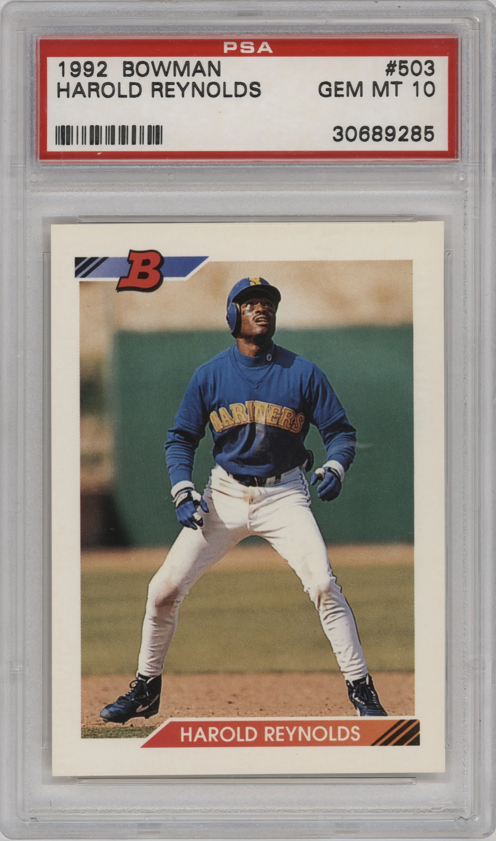 1992 Bowman Harold Reynolds PSA 10