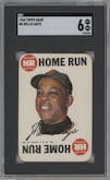 Willie Mays from the 1968 Topps set graded by SGC and given an overall grade of 6.