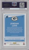 Jordan Love from the 2020 Panini Donruss Optic set graded by PSA and given an overall grade of 10.