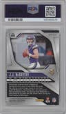 J.J. McCarthy from the 2024 Panini Prizm set graded by PSA and given an overall grade of 9.