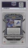 Jameson Williams from the 2022 Panini Prizm set featuring a Orange Wave parallel graded by PSA and given an overall grade of 10.