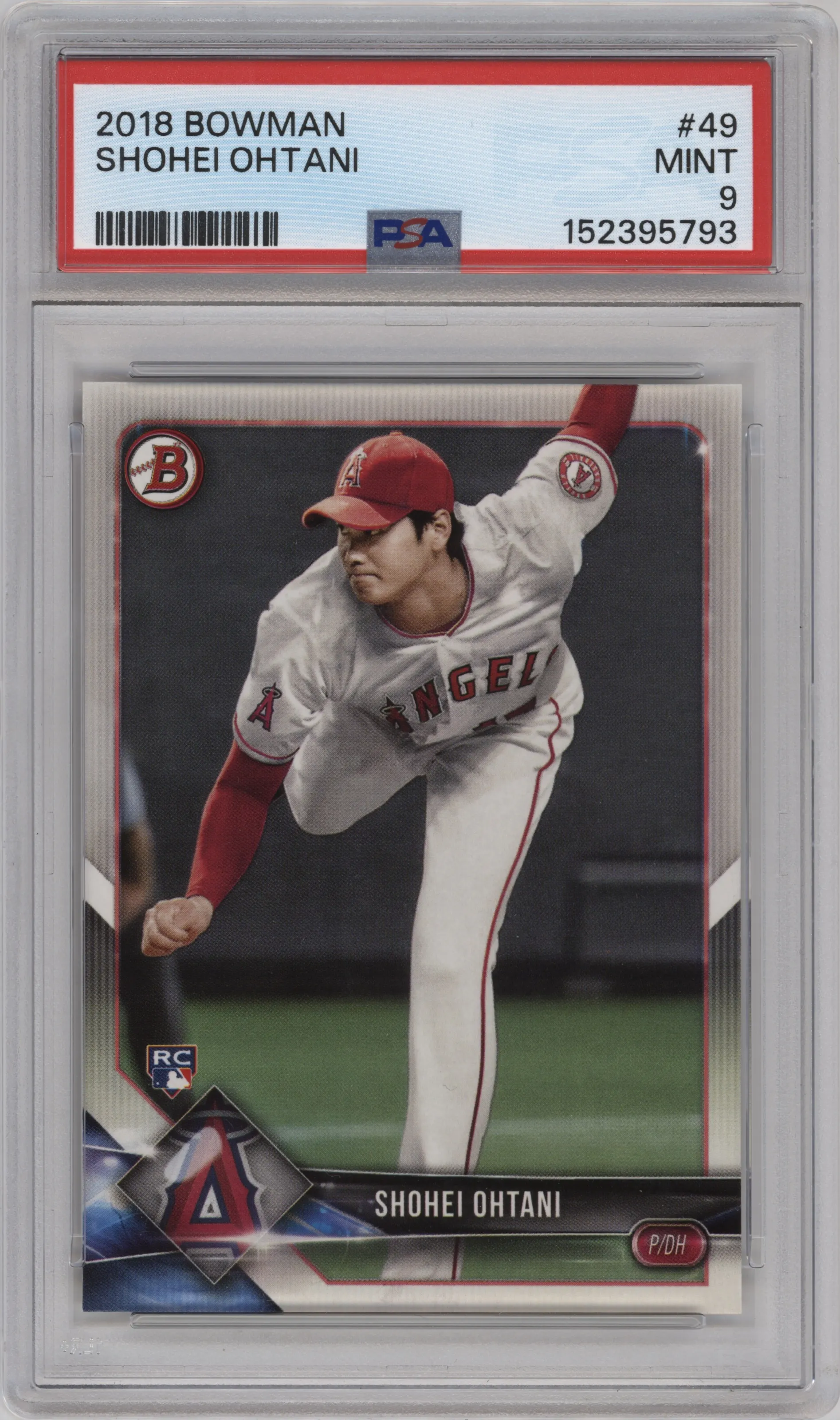 2018 Bowman Shohei Ohtani PSA 9