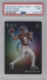 Bryce Young from the 2023 Panini Select Draft Picks set graded by PSA and given an overall grade of 9.