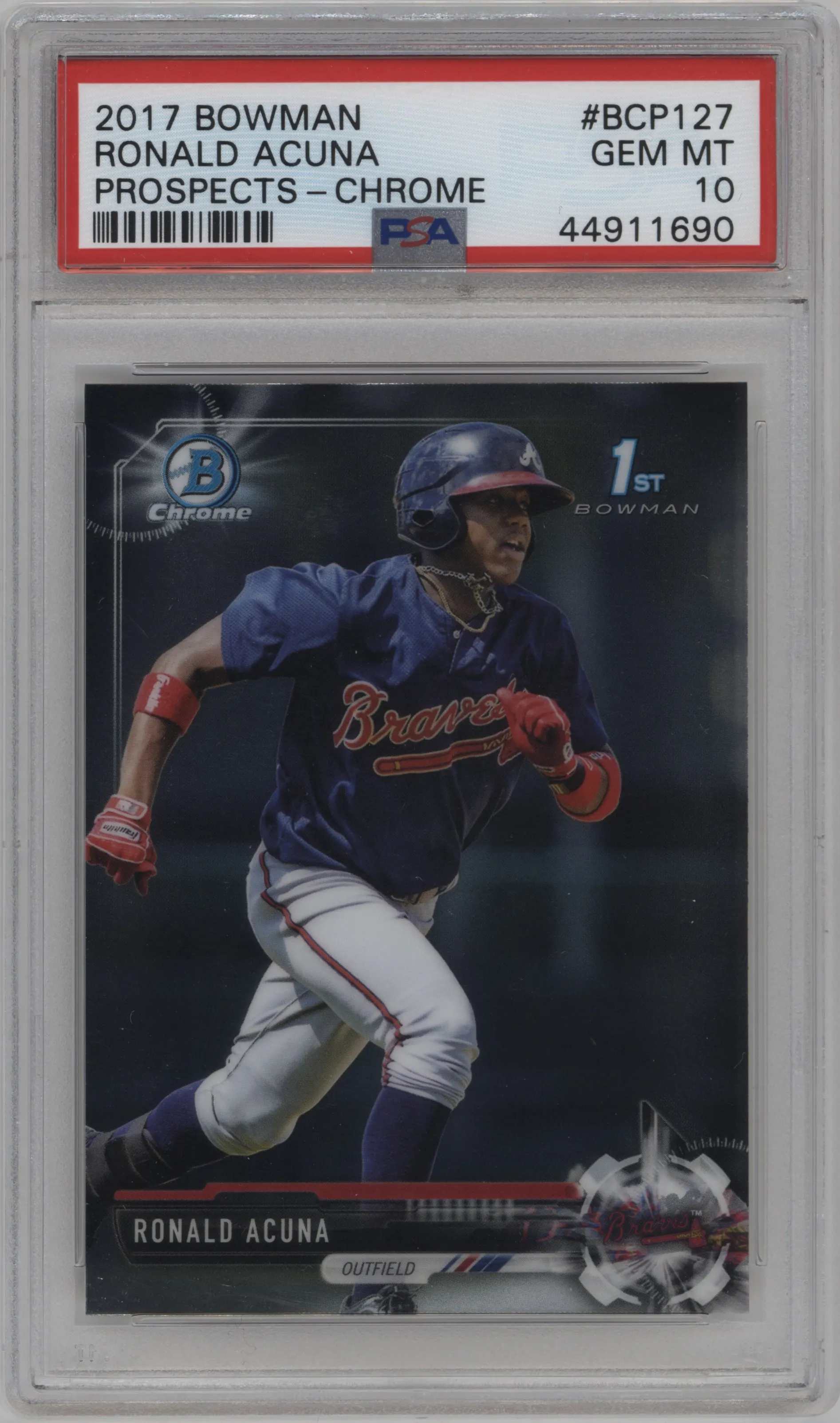 2017 Bowman Chr.Pros. Ronald Acuna PSA 10