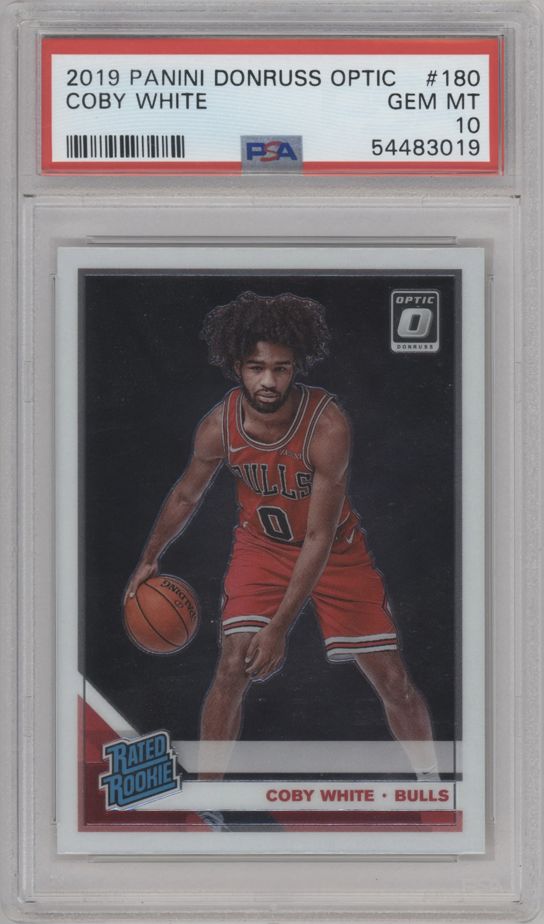 2019 Panini Donruss Optic Rated Rookie Coby White PSA 10
