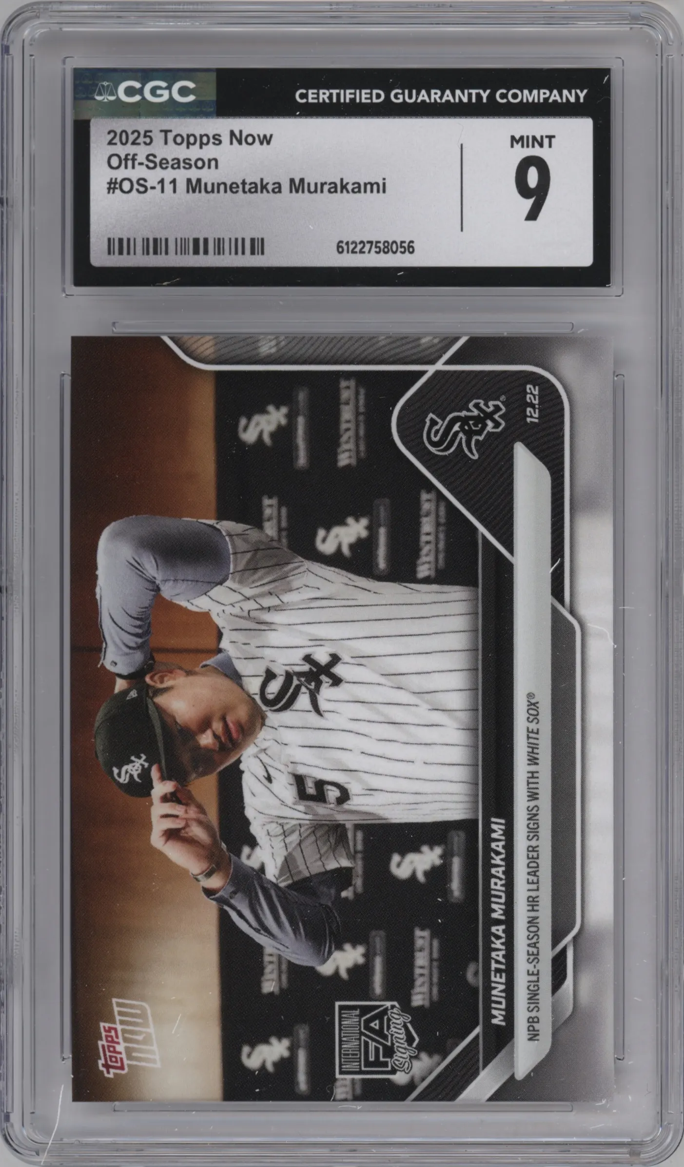 2025 Topps Now Off-Season Munetaka Murakami #OS-11 CGC 9