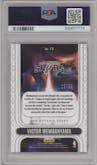 Victor Wembanyama  from the 2023-24 Panini Phoenix set featuring a Blue parallel graded by PSA and given an overall grade of 10.