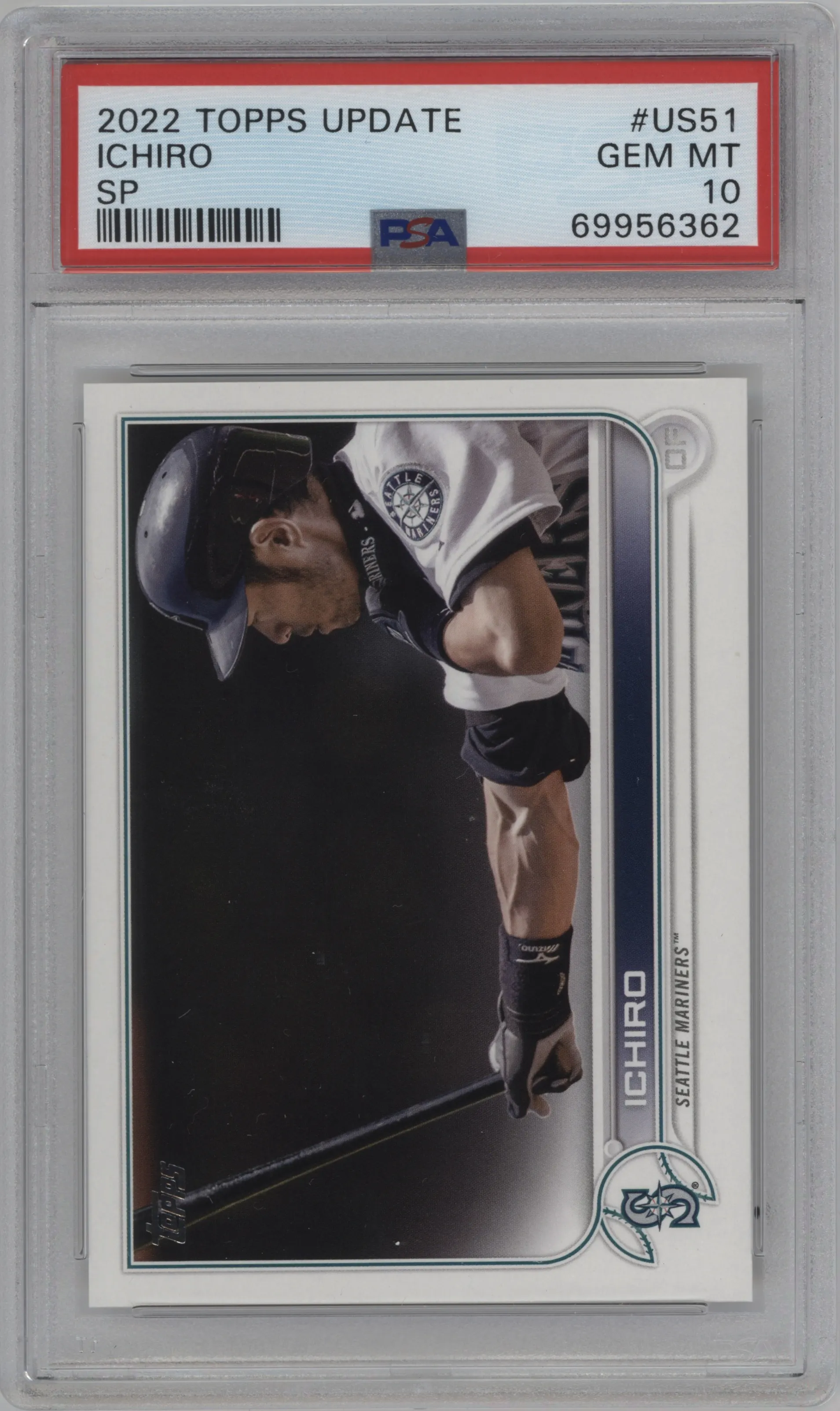 2022 Topps Update SP Ichiro #US51 PSA 10