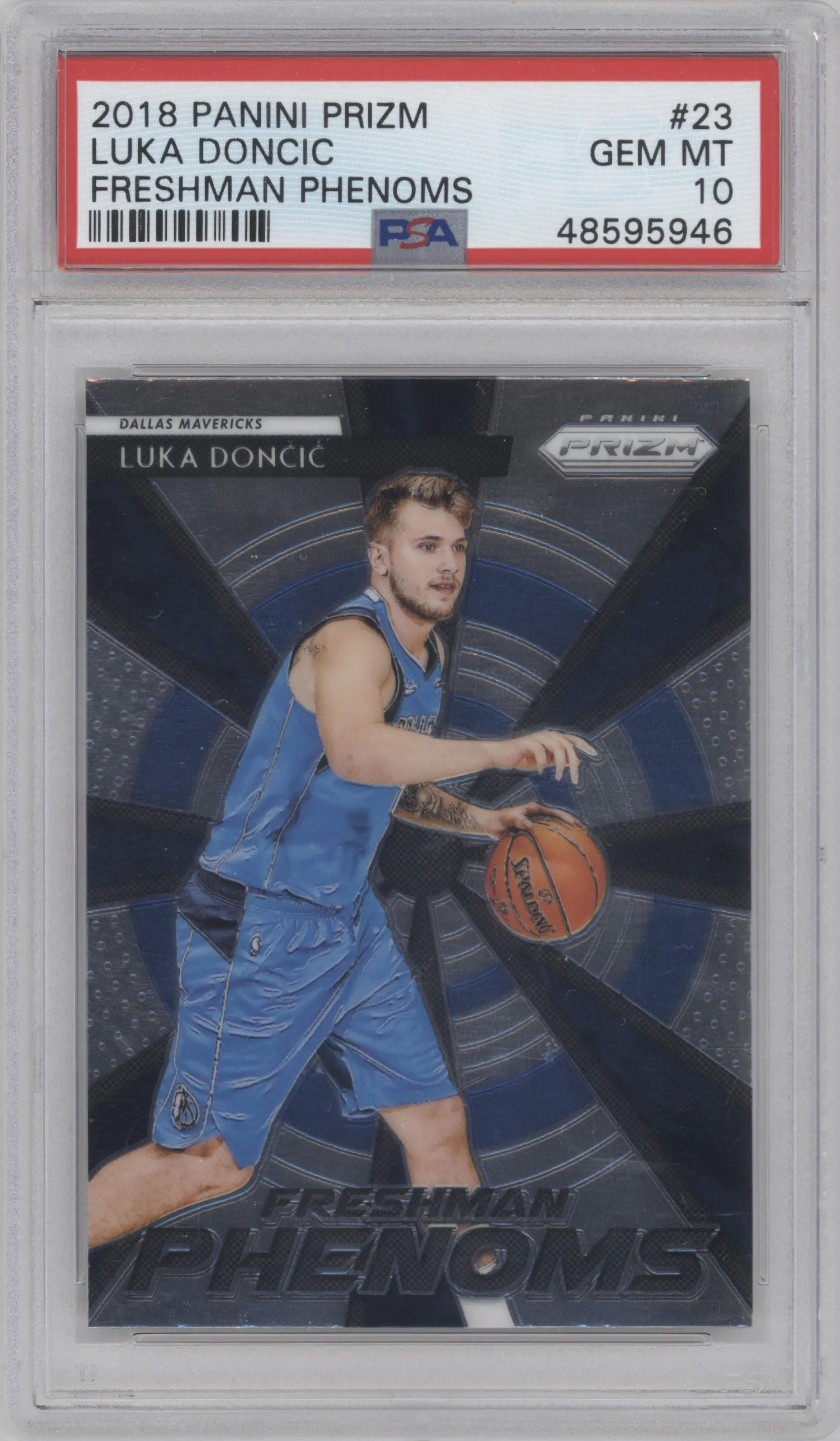 2018 Panini Prizm Frshmn.Phenoms Luka Doncic #23 PSA 10