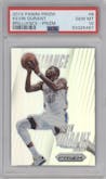 Kevin Durant from the 2013-14 Panini Prizm set featuring a Prizm parallel graded by PSA and given an overall grade of 10.