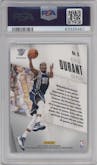 Kevin Durant from the 2013-14 Panini Prizm set featuring a Prizm parallel graded by PSA and given an overall grade of 10.