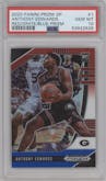 Anthony Edwards from the 2020-21 Panini Prizm Draft Picks set featuring a Red/White/Blue Prizm parallel graded by PSA and given an overall grade of 10.