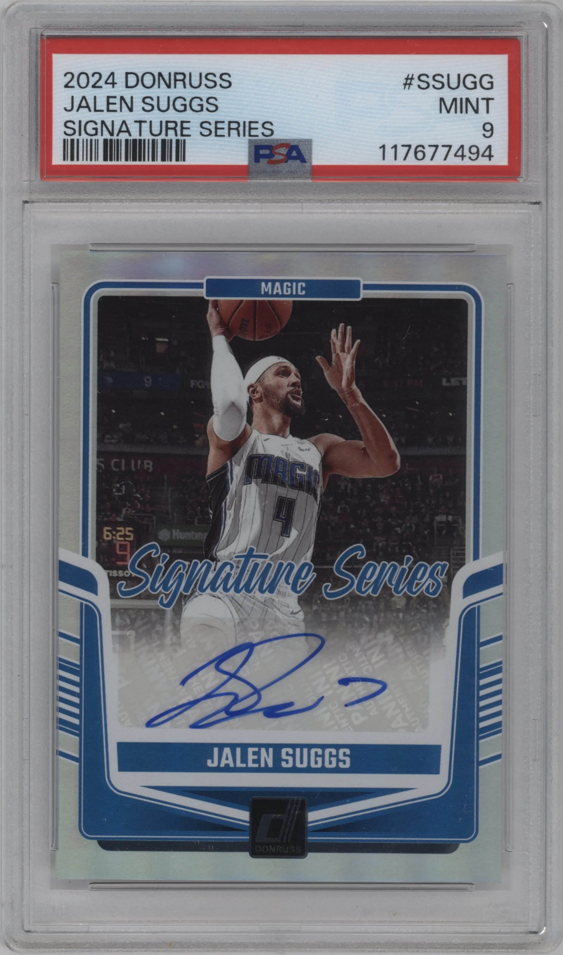 2024 Panini Donruss Sig.Series Jalen Suggs PSA 9