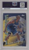 Anfernee Hardaway/Damon Stoudamire from the 1998-99 Topps set featuring a Refractor parallel graded by PSA and given an overall grade of 9.