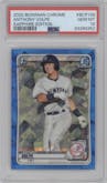Anthony Volpe from the 2020 Bowman Sapphire Edition set graded by PSA and given an overall grade of 10.