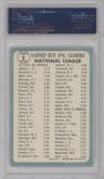 Sandy Koufax/Don Drysdale from the 1965 Topps set graded by PSA and given an overall grade of 6.
