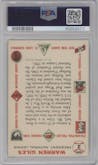 Warren Giles from the 1956 Topps set featuring a White Back parallel graded by PSA and given an overall grade of 4.