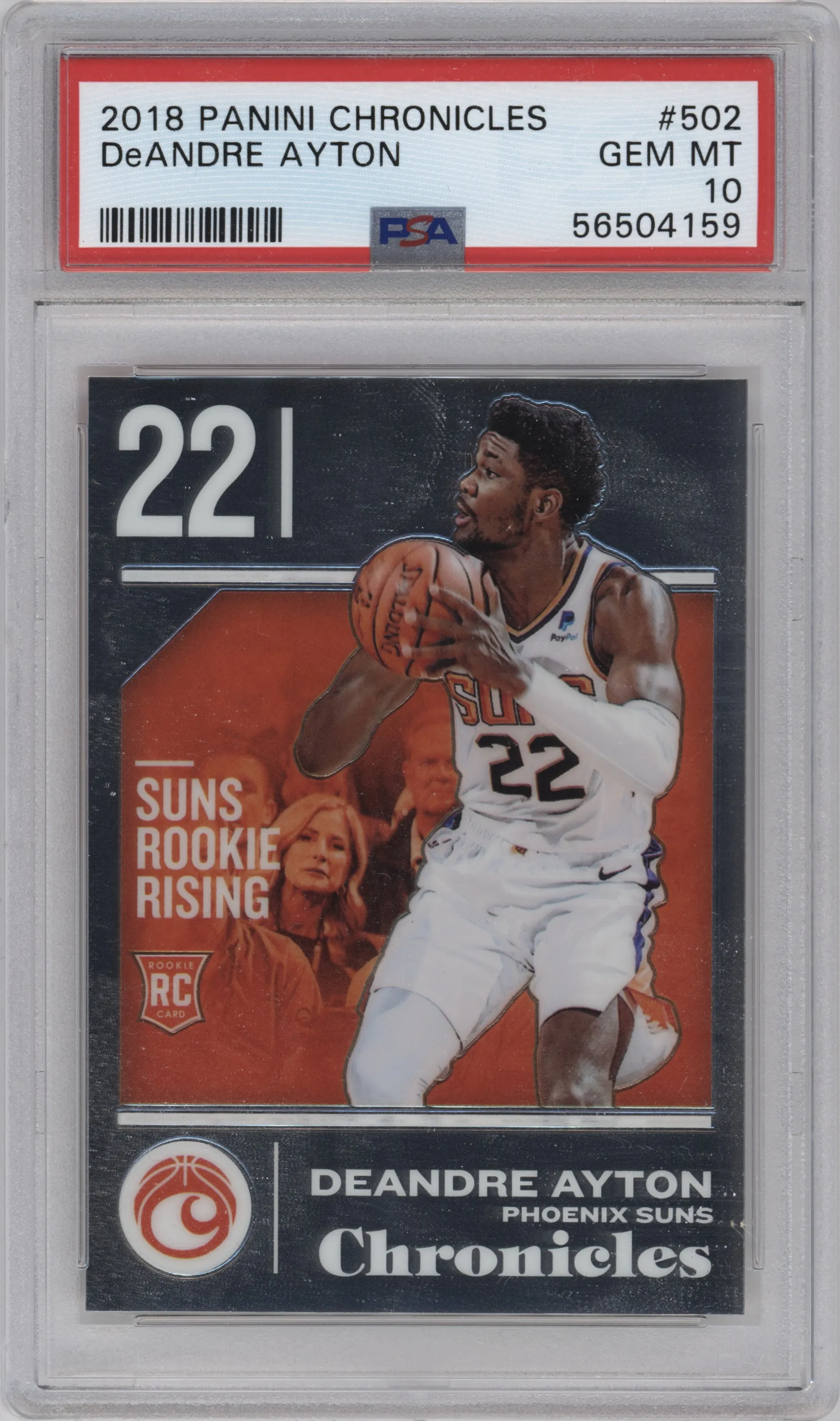 2018 Panini Chronicles Rke. Foil Optichrome Deandre Ayton PSA 10