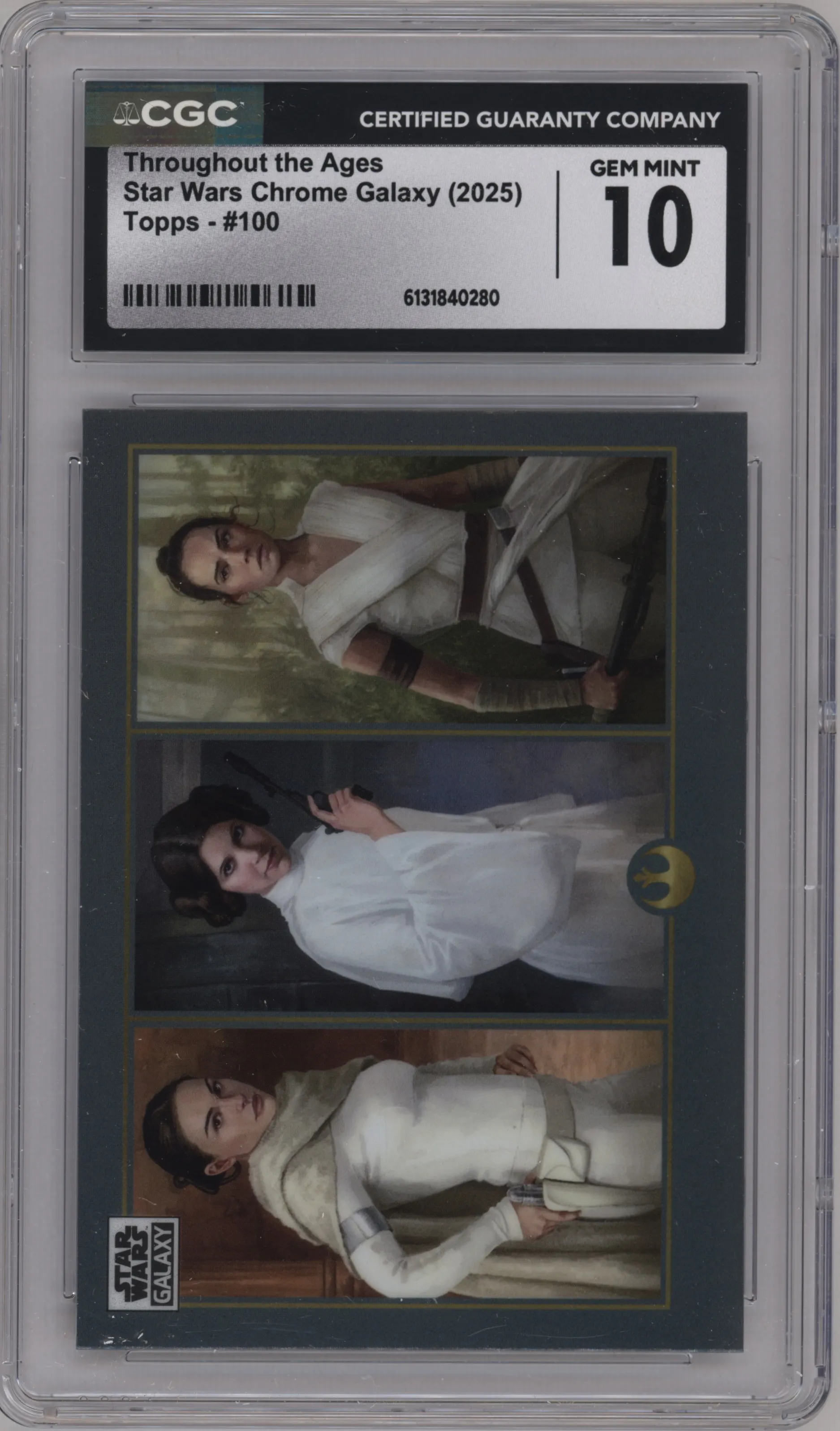 2025 Topps Chrome Star Wars Galaxy Throughout the Ages #100 CGC 10