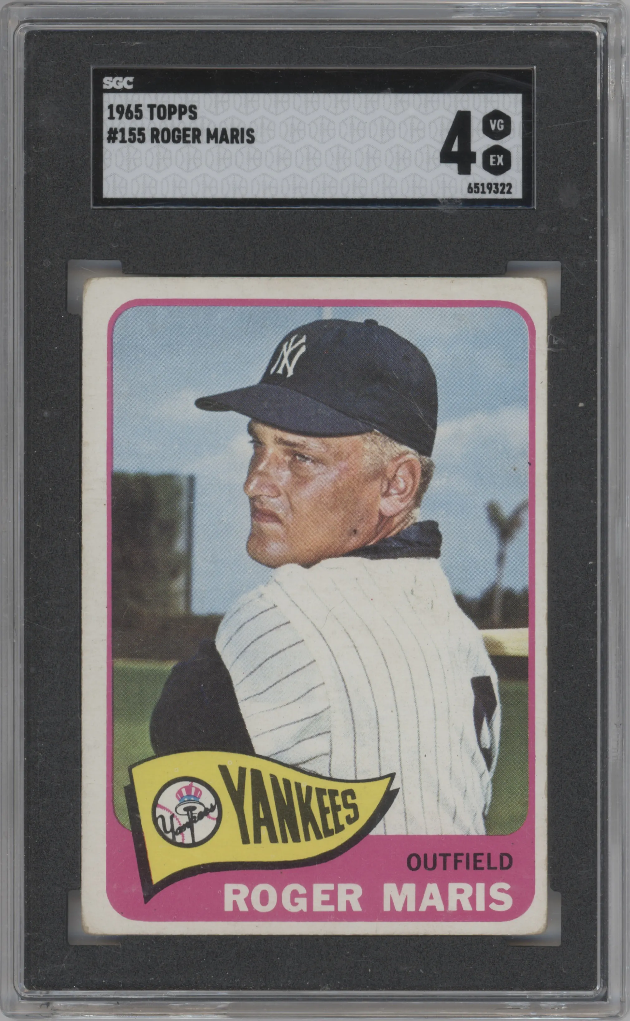 1965 Topps Roger Maris #155 SGC 4