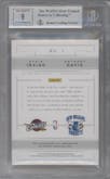 Kyrie Irving/Anthony Davis from the 2012-13 Panini National Treasures set featuring a Silver parallel graded by Beckett and given an overall grade of 9.