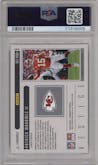 Patrick Mahomes II from the 2022 Panini Luminance set graded by PSA and given an overall grade of 10.