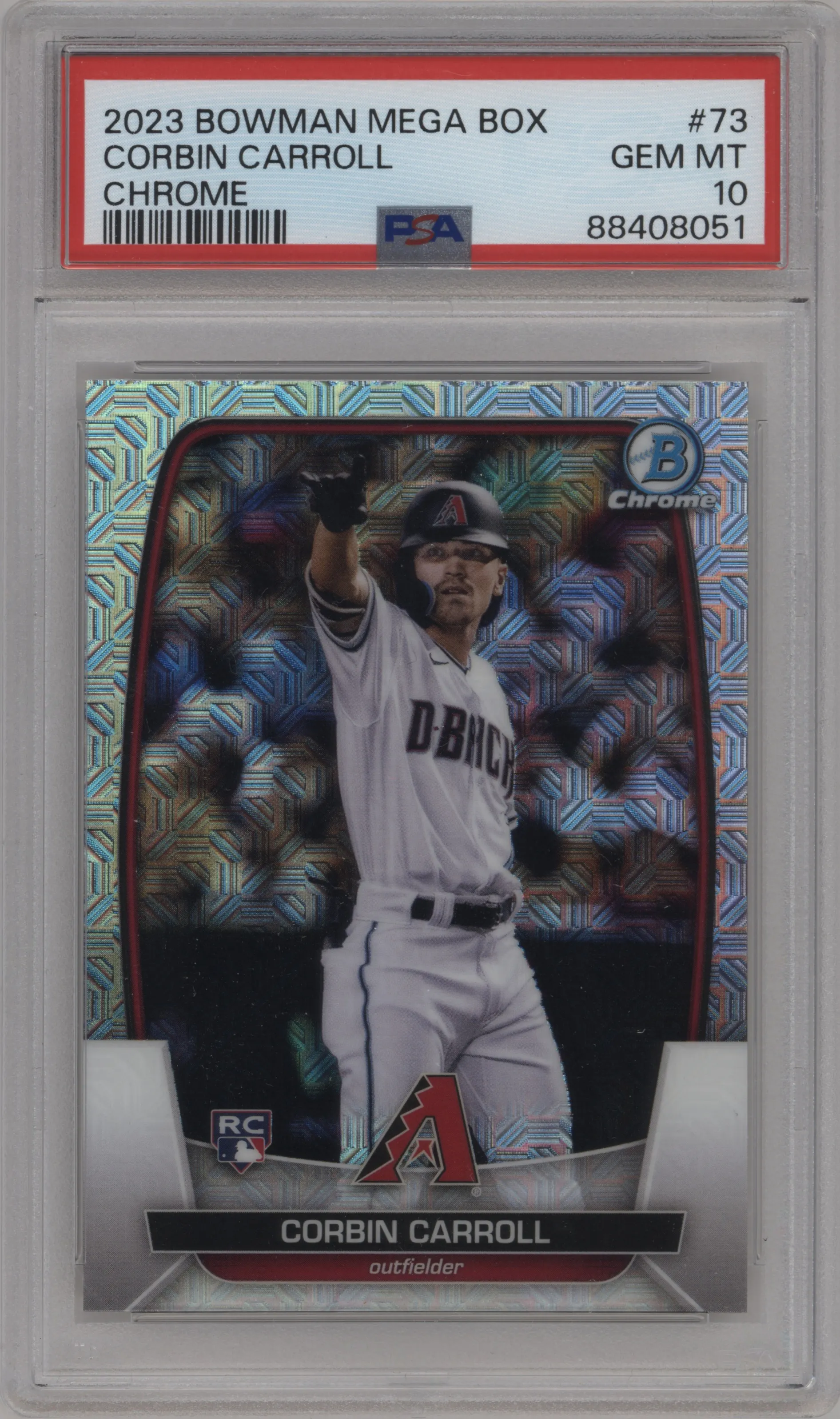 2023 Bowman Mega Box Chrome Corbin Carroll PSA 10
