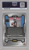 Bryce Young from the 2023 Panini Prizm set featuring a Lazer parallel graded by PSA and given an overall grade of 10.