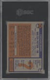 Walter Payton  from the 1976 Topps set graded by SGC and given an overall grade of 7.5.