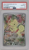 Kecleon from the 2024 Pokemon SV set graded by PSA and given an overall grade of 10.