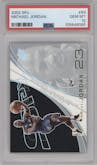 Michael Jordan  from the 2002-03 Upper Deck SPx set graded by PSA and given an overall grade of 10.