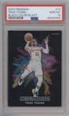 Trae Young from the 2023-24 Panini Obsidian set graded by PSA and given an overall grade of 10.
