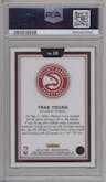 Trae Young from the 2023-24 Panini Obsidian set graded by PSA and given an overall grade of 10.